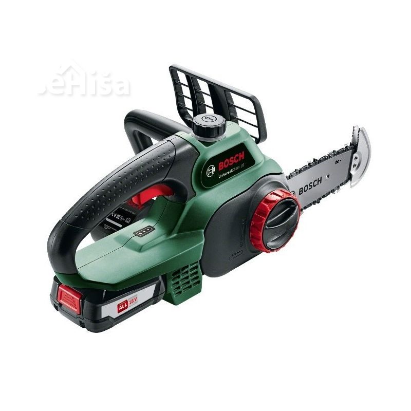 Akumulatorska verižna žaga UniversalChain 18 z baterijo in polnilcem BOSCH 06008B8000