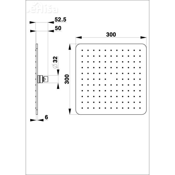 Nadglavna prha Fresh a40 UNITAS 12109
