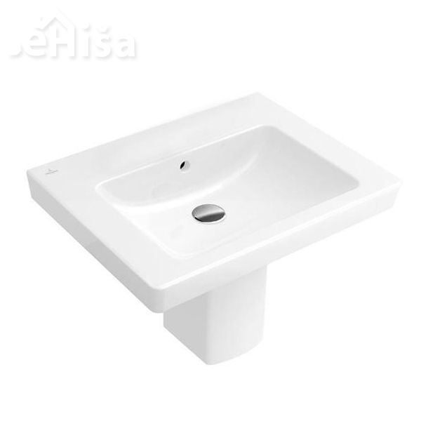 Umivalnik brez luknje SUBWAY 2.0 VANITY 60x47 cm VILLEROY & BOCH
