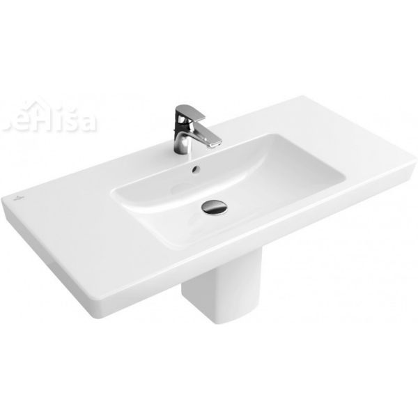 Umivalnik brez preliva SUBWAY 2.0 VANITY 100x47 cm white alpin VILLEROY & BOCH
