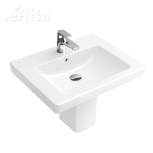 Umivalnik z prelivom 60x47 cm SUBWAY 2.0 VANITY VILLEROY & BOCH
