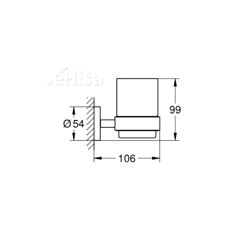 Kozarec z držalom Essentials GROHE 40447001
