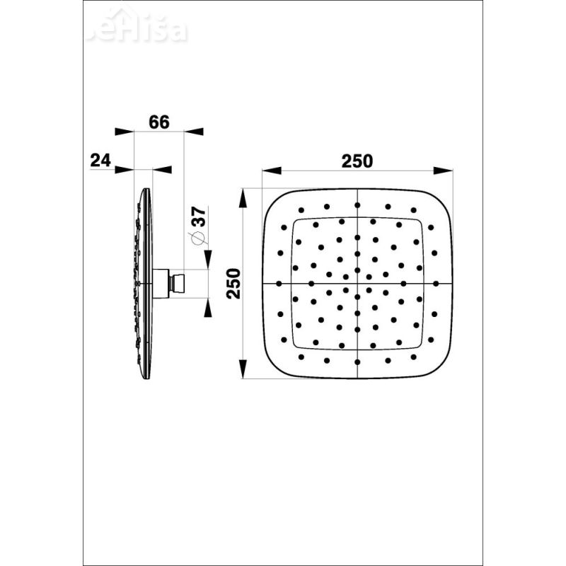 Nadglavna prha Fresh a39 UNITAS 12108
